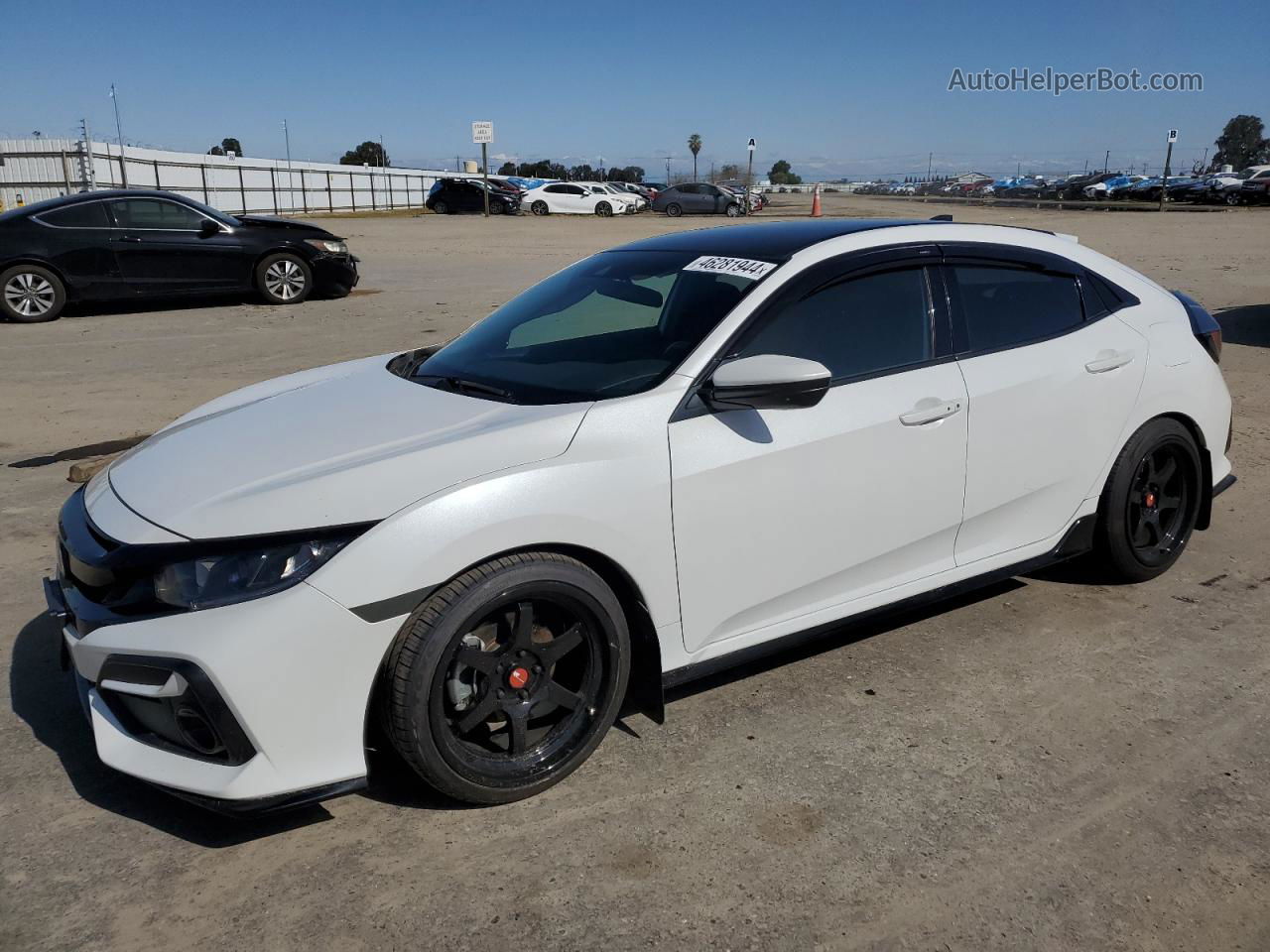 2020 Honda Civic Sport White vin: SHHFK7G46LU224464