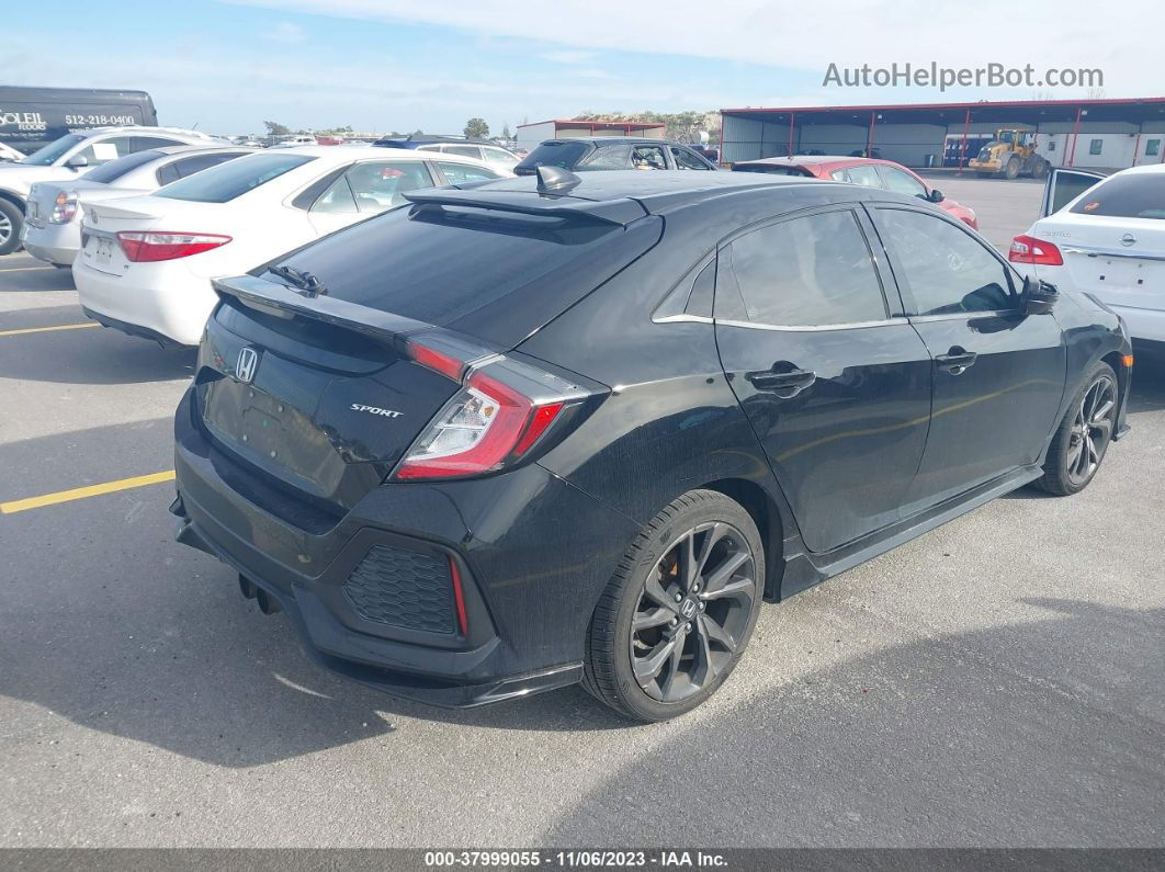 2019 Honda Civic Sport Black vin: SHHFK7G49KU203462