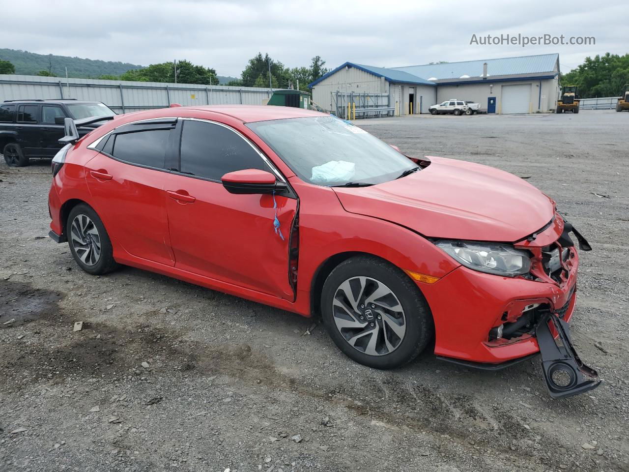 2017 Honda Civic Lx Red vin: SHHFK7H24HU413988