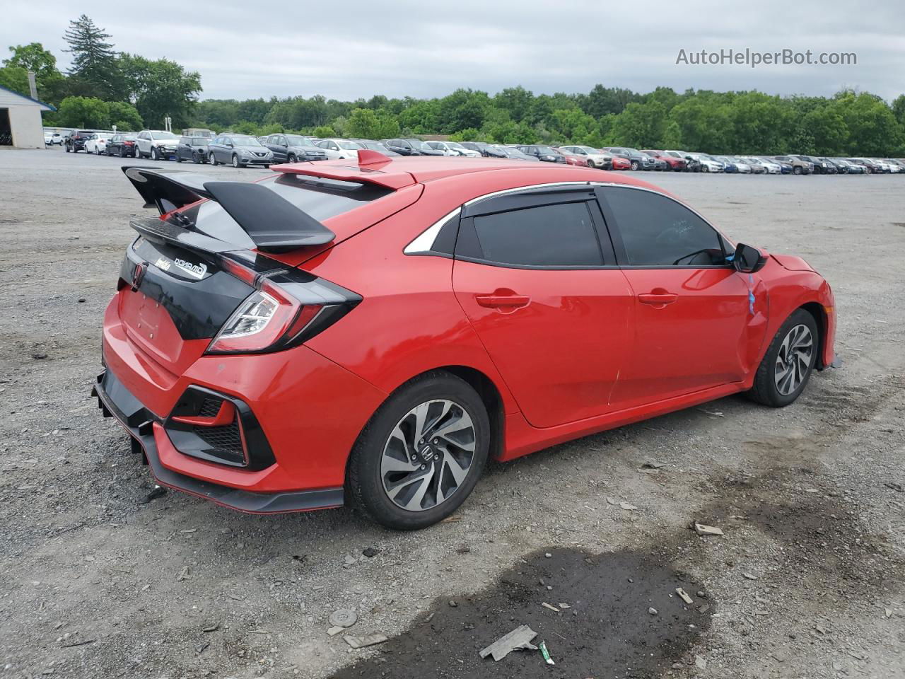 2017 Honda Civic Lx Red vin: SHHFK7H24HU413988