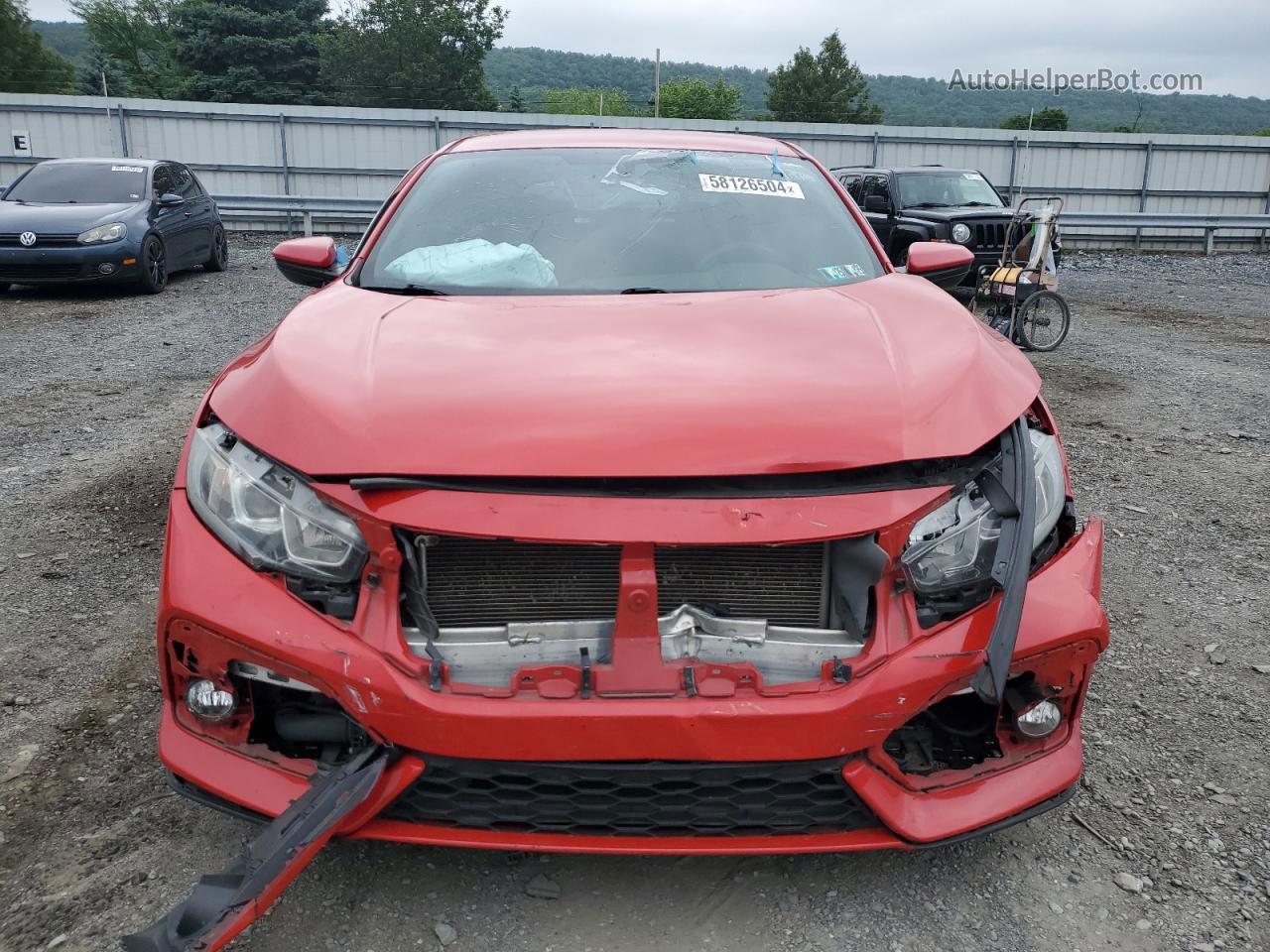 2017 Honda Civic Lx Red vin: SHHFK7H24HU413988