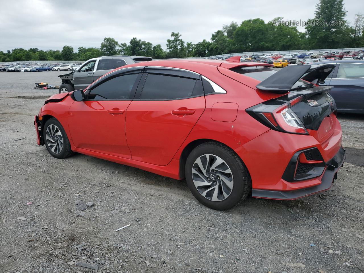 2017 Honda Civic Lx Red vin: SHHFK7H24HU413988