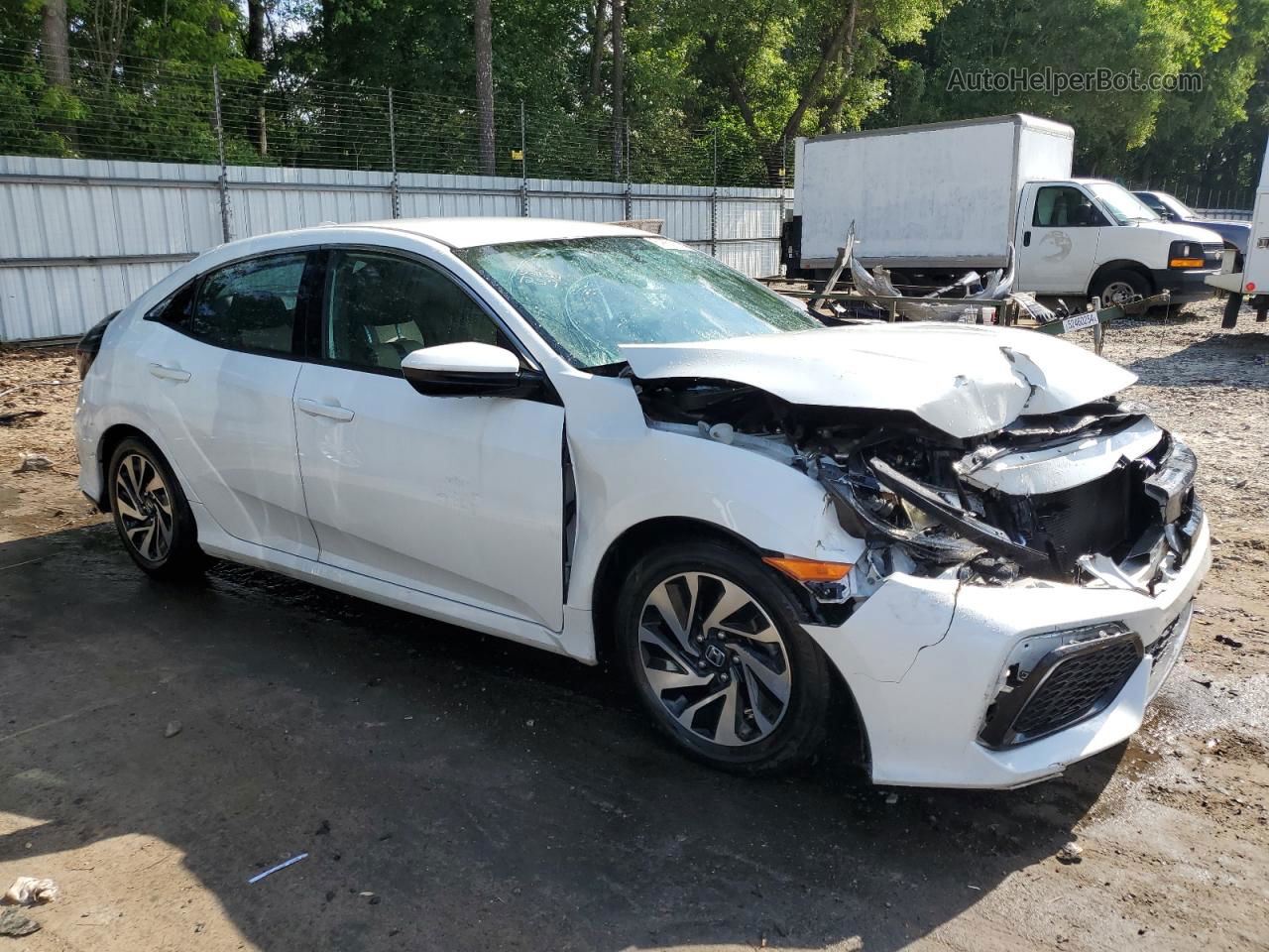 2017 Honda Civic Lx White vin: SHHFK7H27HU211257