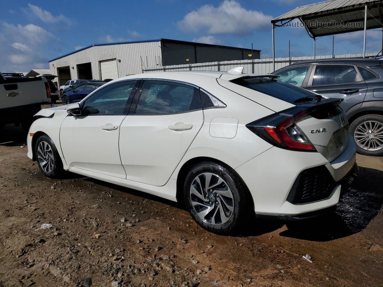 2017 Honda Civic Lx White vin: SHHFK7H27HU211257