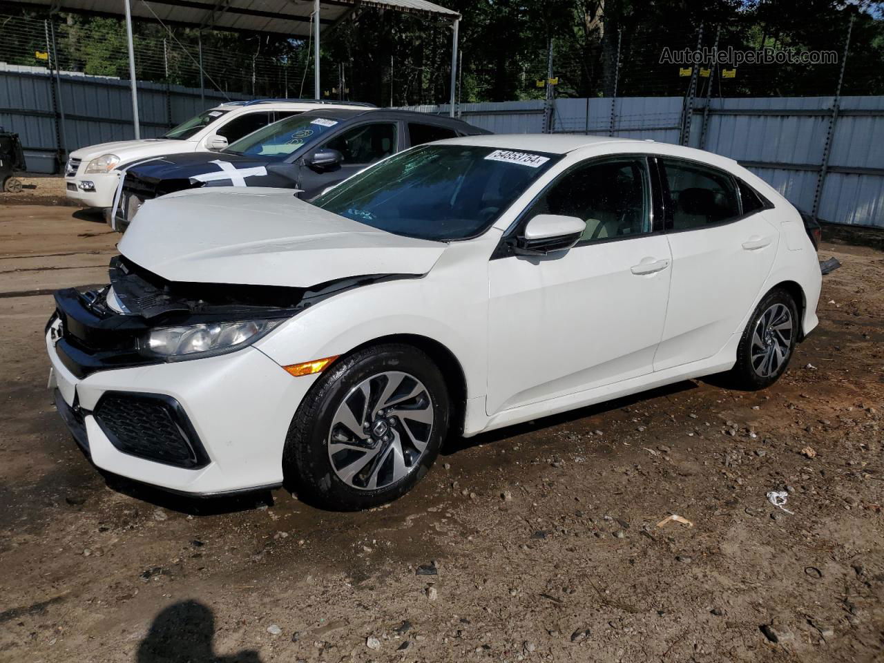 2017 Honda Civic Lx White vin: SHHFK7H27HU211257