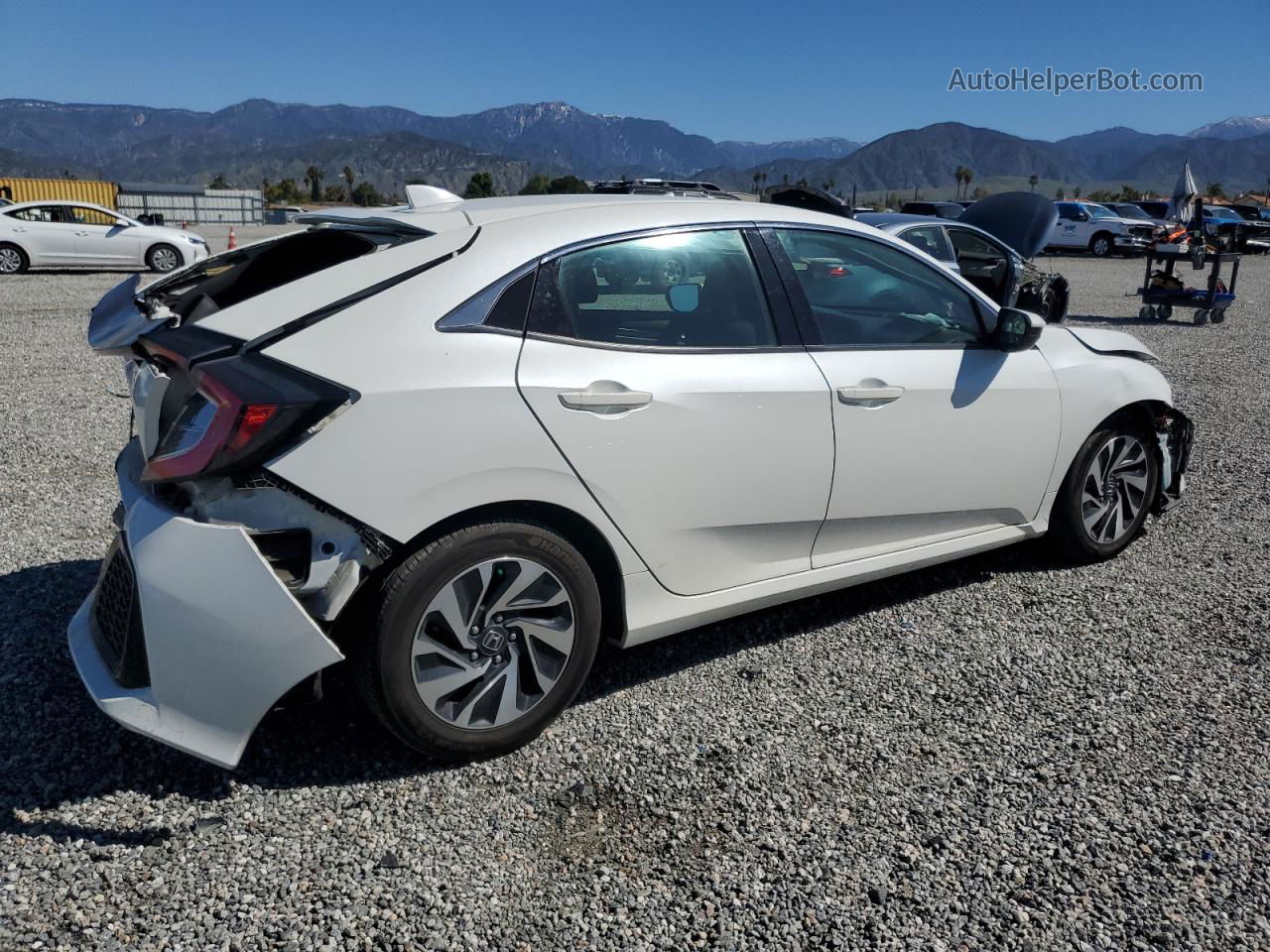 2019 Honda Civic Lx White vin: SHHFK7H30KU412949