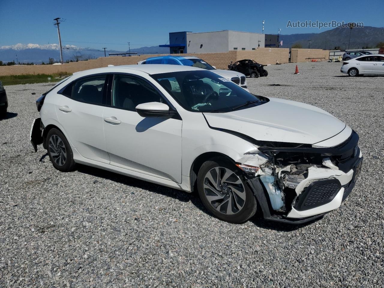 2019 Honda Civic Lx White vin: SHHFK7H30KU412949