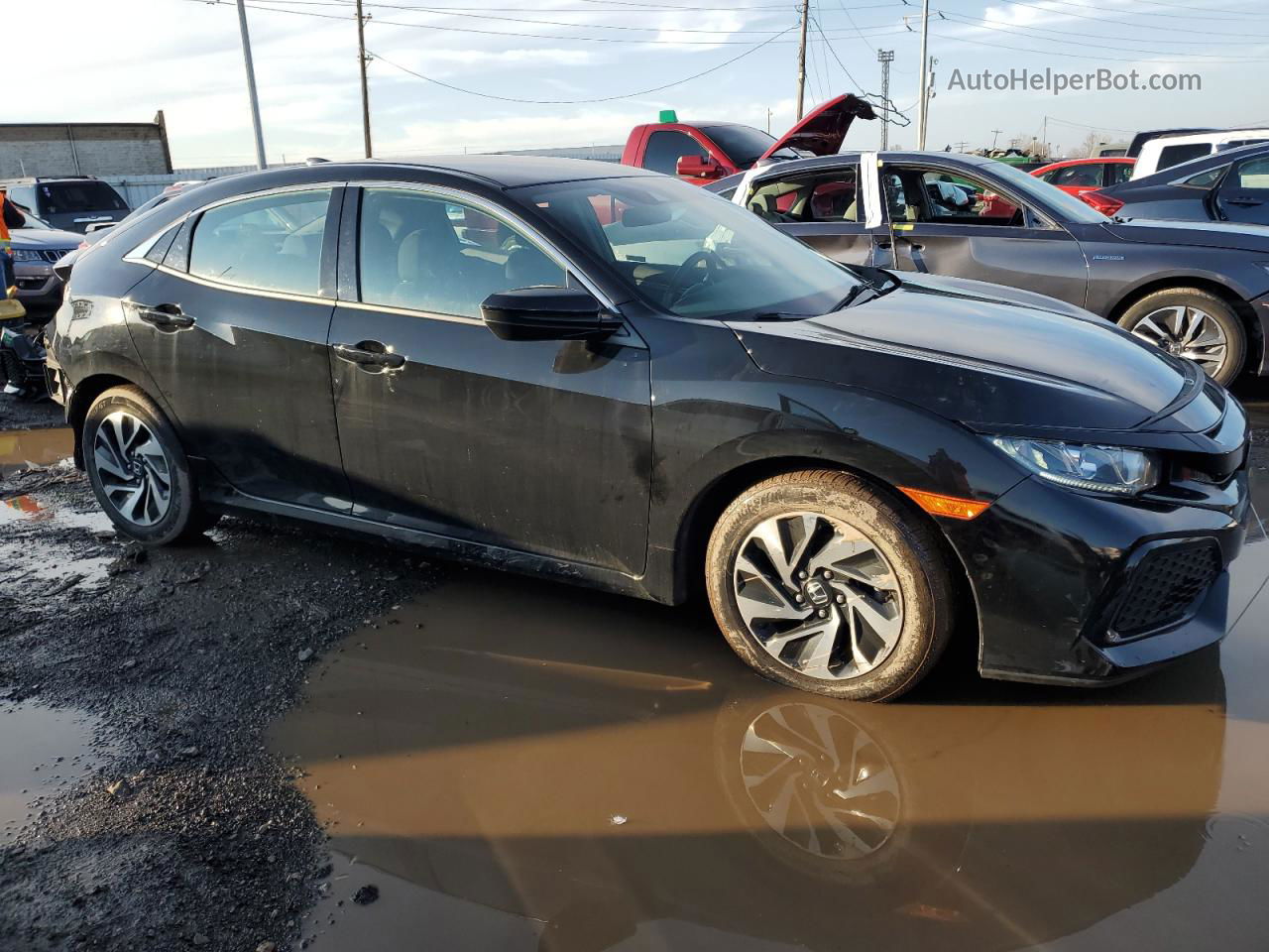 2019 Honda Civic Lx Black vin: SHHFK7H32KU217869