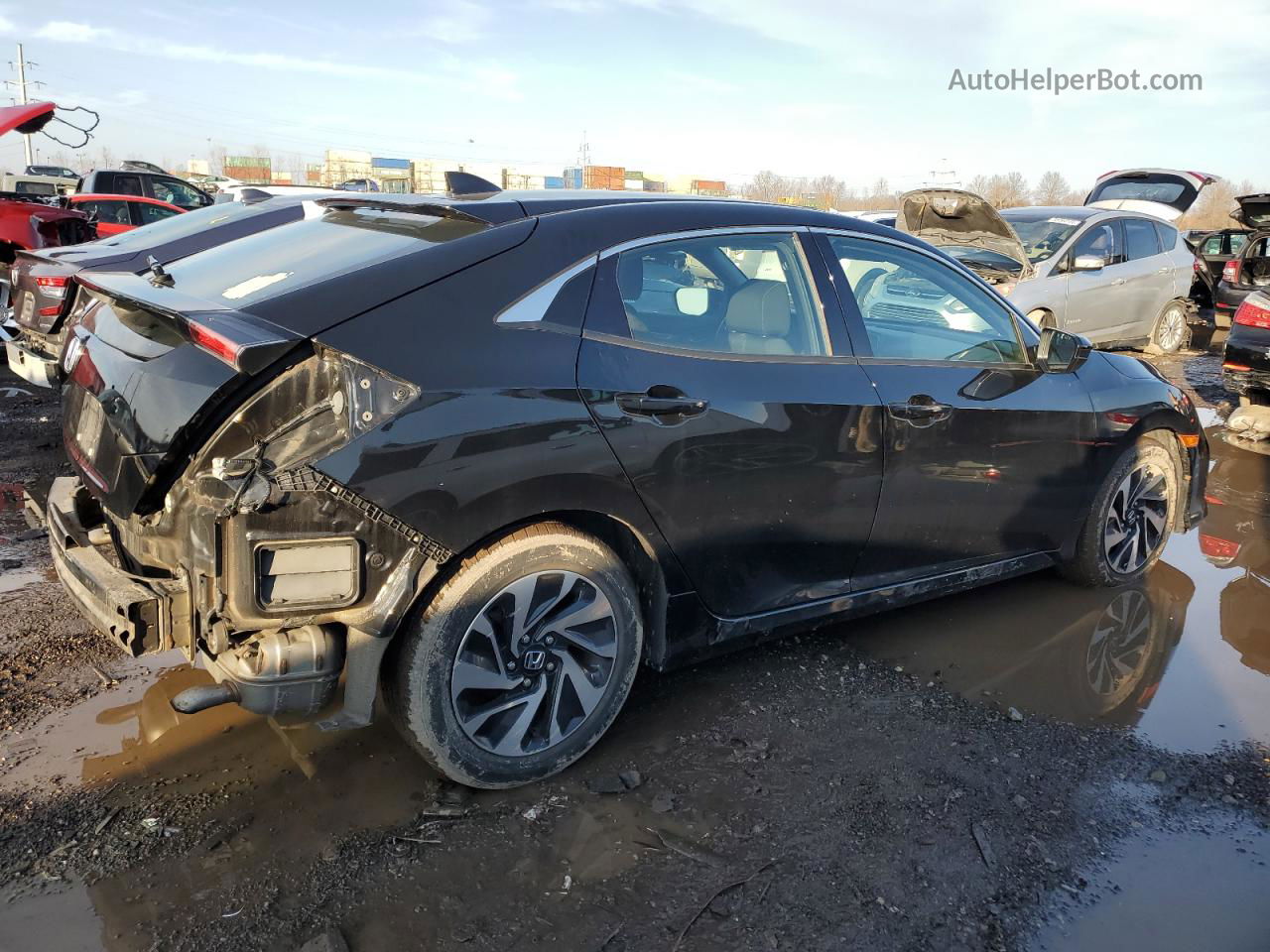 2019 Honda Civic Lx Black vin: SHHFK7H32KU217869