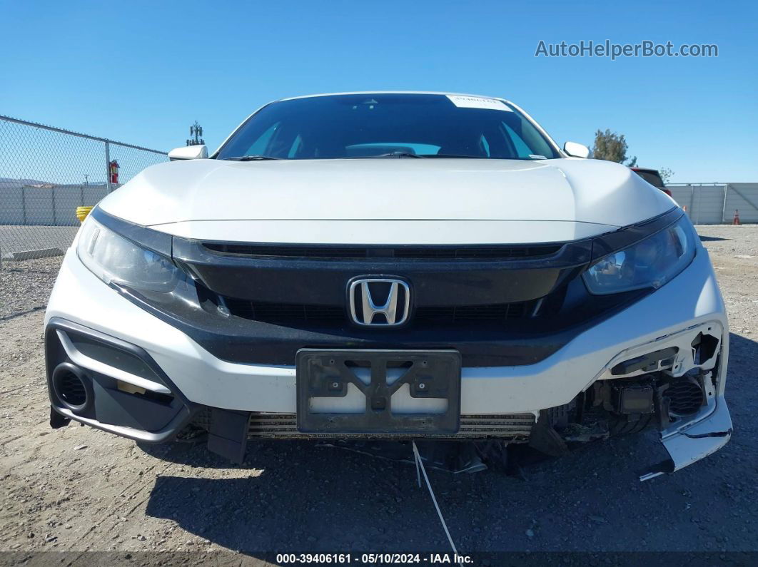 2020 Honda Civic Lx White vin: SHHFK7H32LU401078