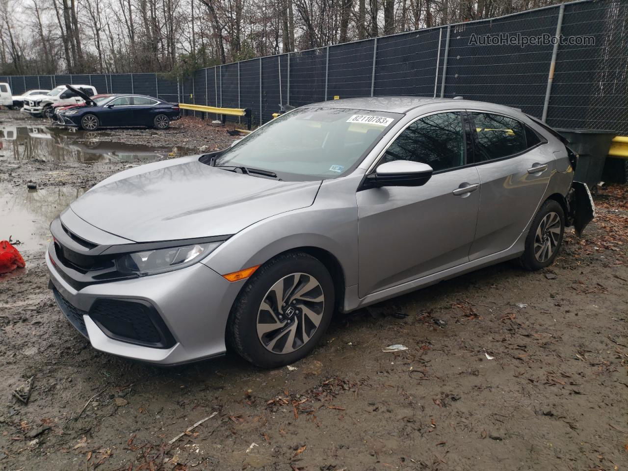 2019 Honda Civic Lx Silver vin: SHHFK7H33KU221753