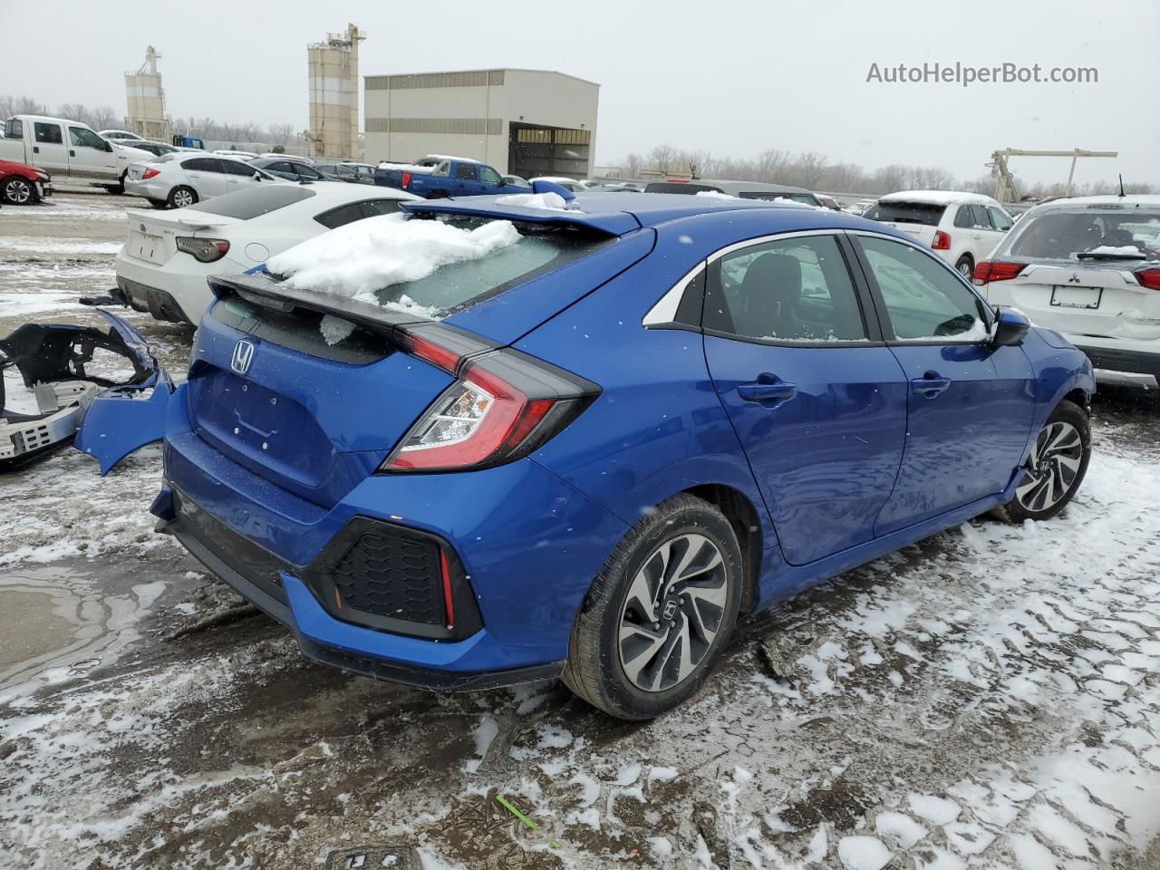 2019 Honda Civic Lx Blue vin: SHHFK7H34KU218201