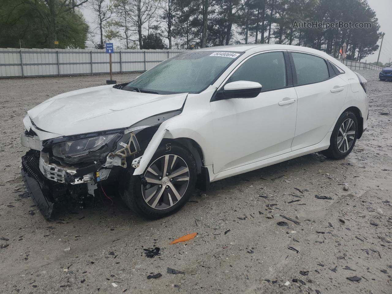 2020 Honda Civic Lx White vin: SHHFK7H36LU200512