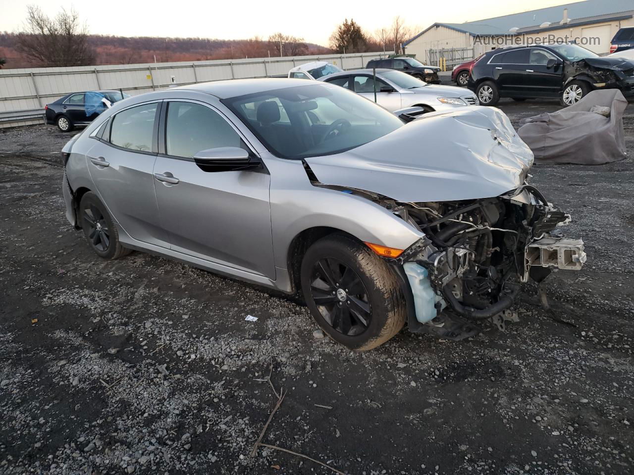 2020 Honda Civic Lx Silver vin: SHHFK7H37LU414523