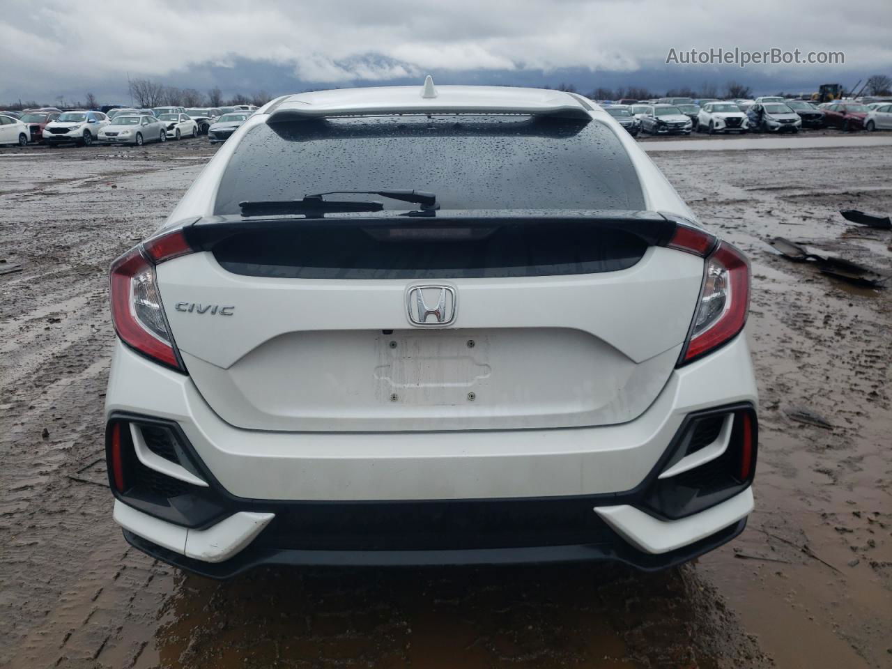 2020 Honda Civic Lx White vin: SHHFK7H3XLU215658