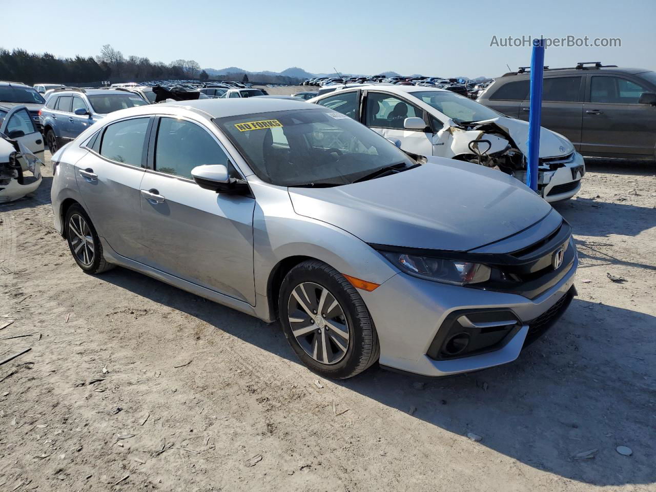 2020 Honda Civic Lx Серебряный vin: SHHFK7H3XLU414516