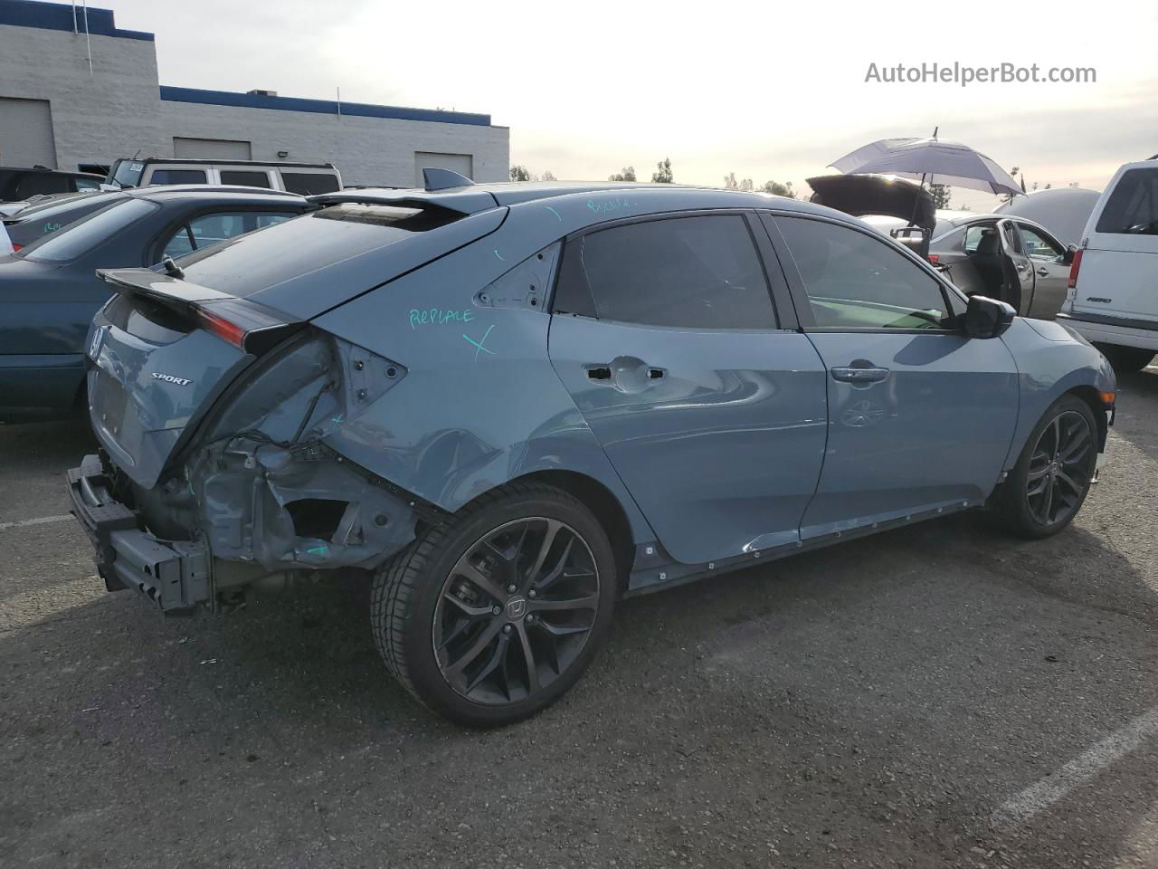 2020 Honda Civic Sport Серый vin: SHHFK7H40LU413853