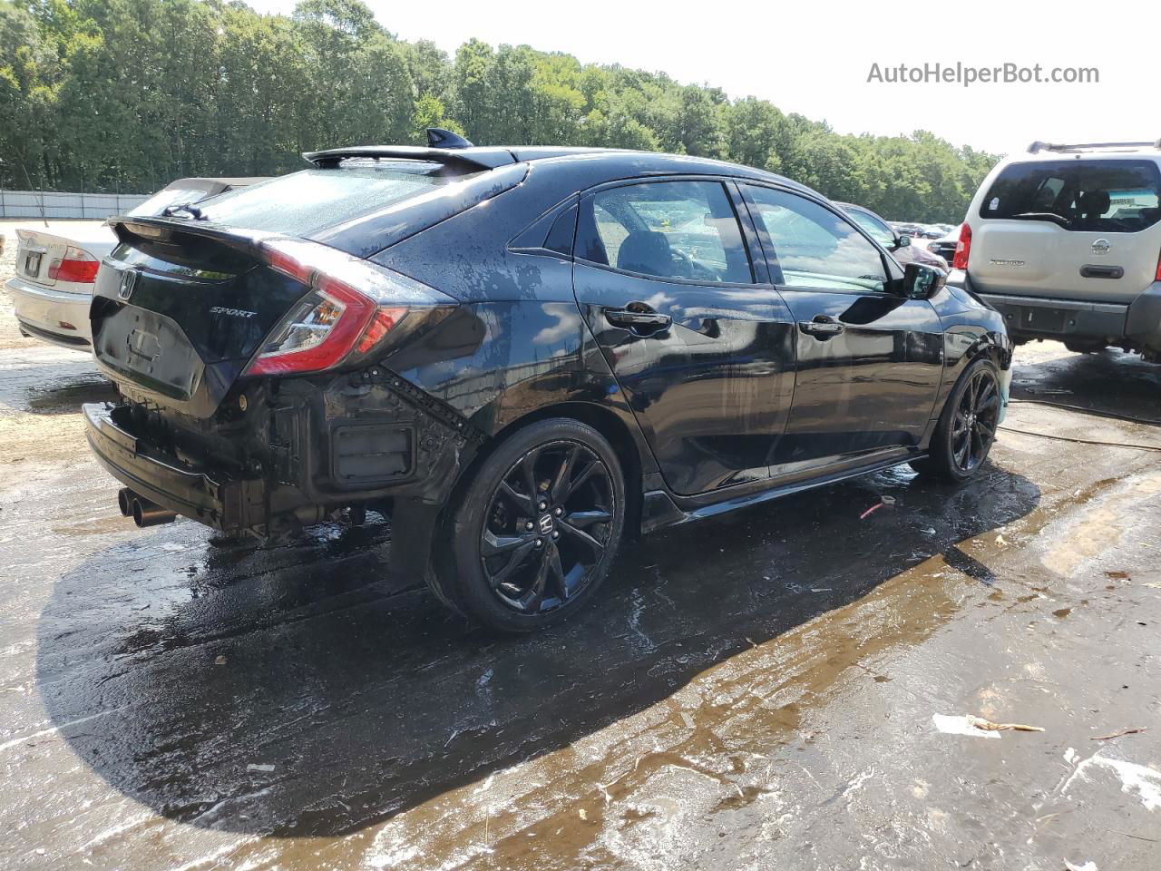 2019 Honda Civic Sport Black vin: SHHFK7H41KU413648