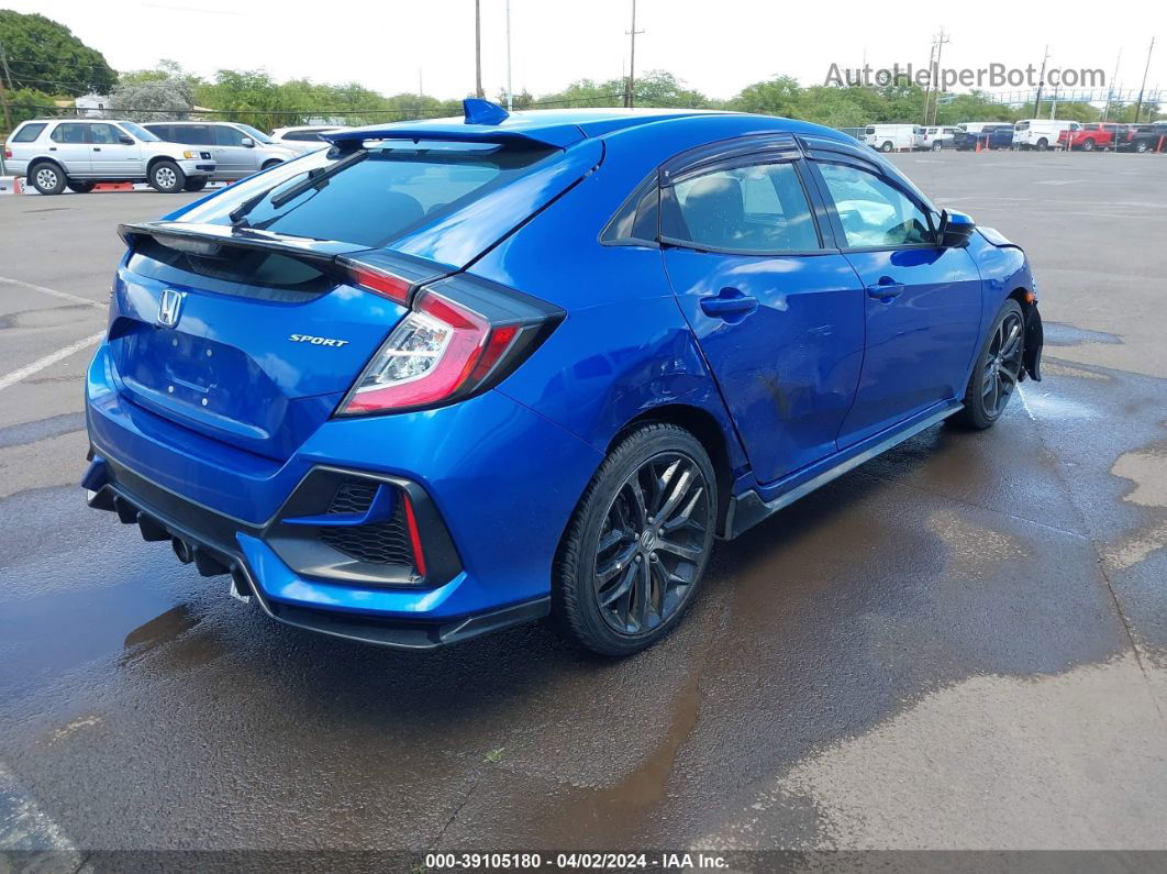 2020 Honda Civic Sport Blue vin: SHHFK7H41LU222362