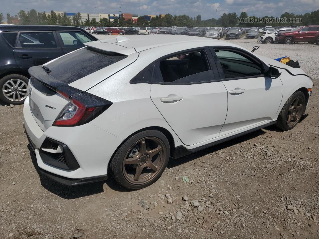 2020 Honda Civic Sport White vin: SHHFK7H42LU226193