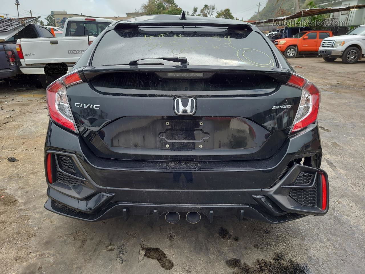 2020 Honda Civic Sport Black vin: SHHFK7H43LU206325