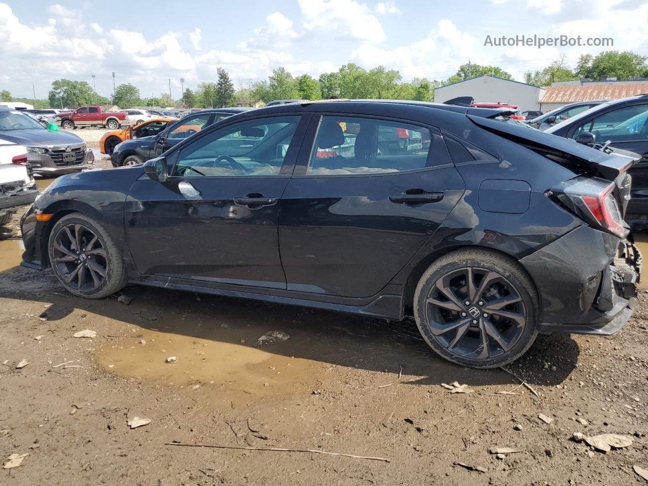 2019 Honda Civic Sport Black vin: SHHFK7H45KU219026