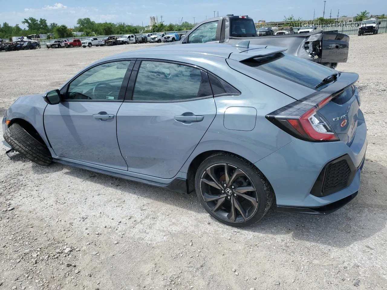 2019 Honda Civic Sport Серый vin: SHHFK7H45KU222007