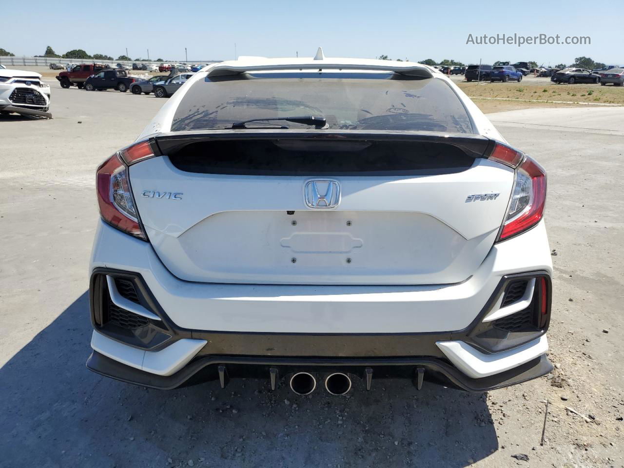 2020 Honda Civic Sport White vin: SHHFK7H45LU408809