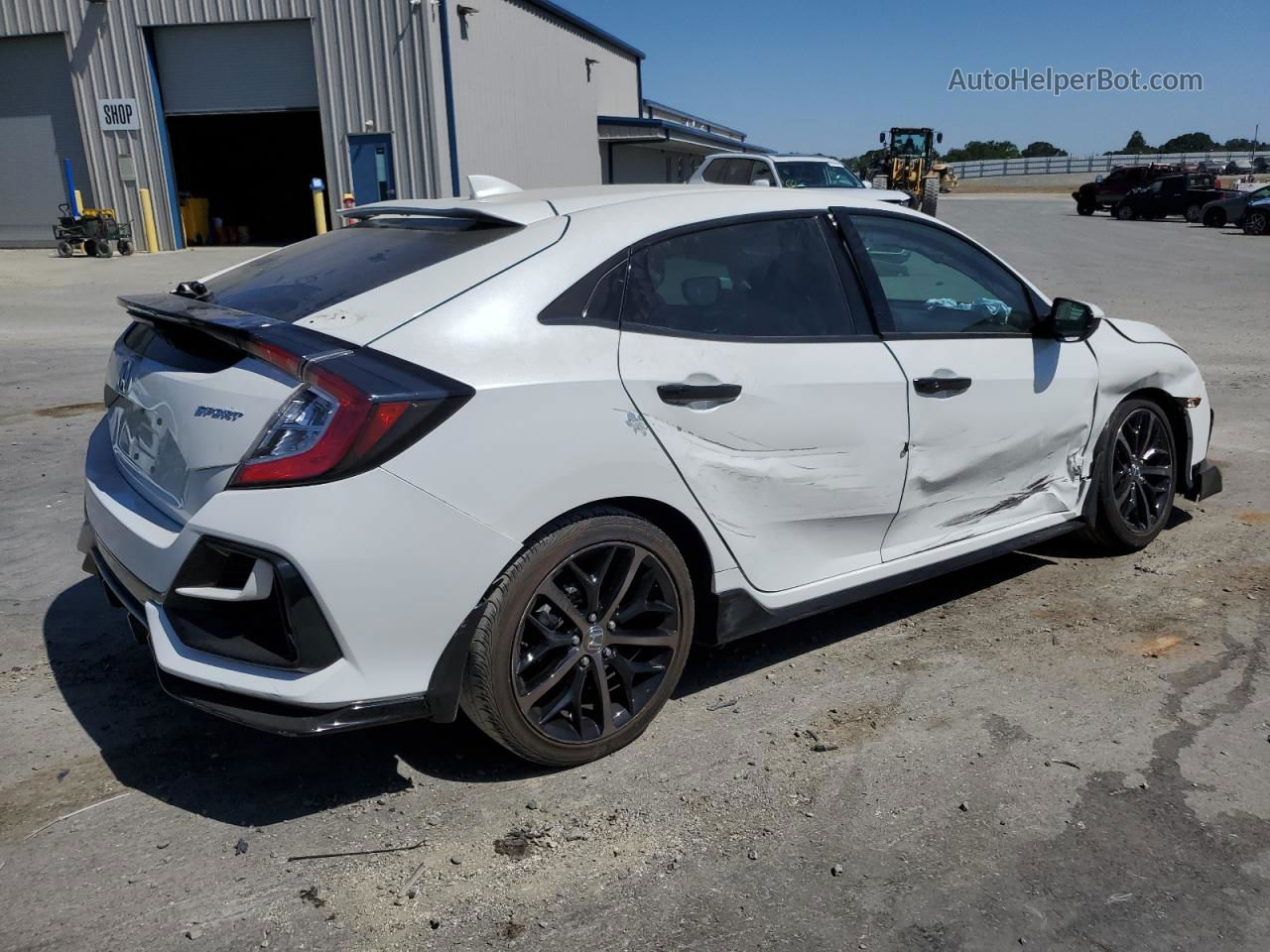 2020 Honda Civic Sport White vin: SHHFK7H45LU408809