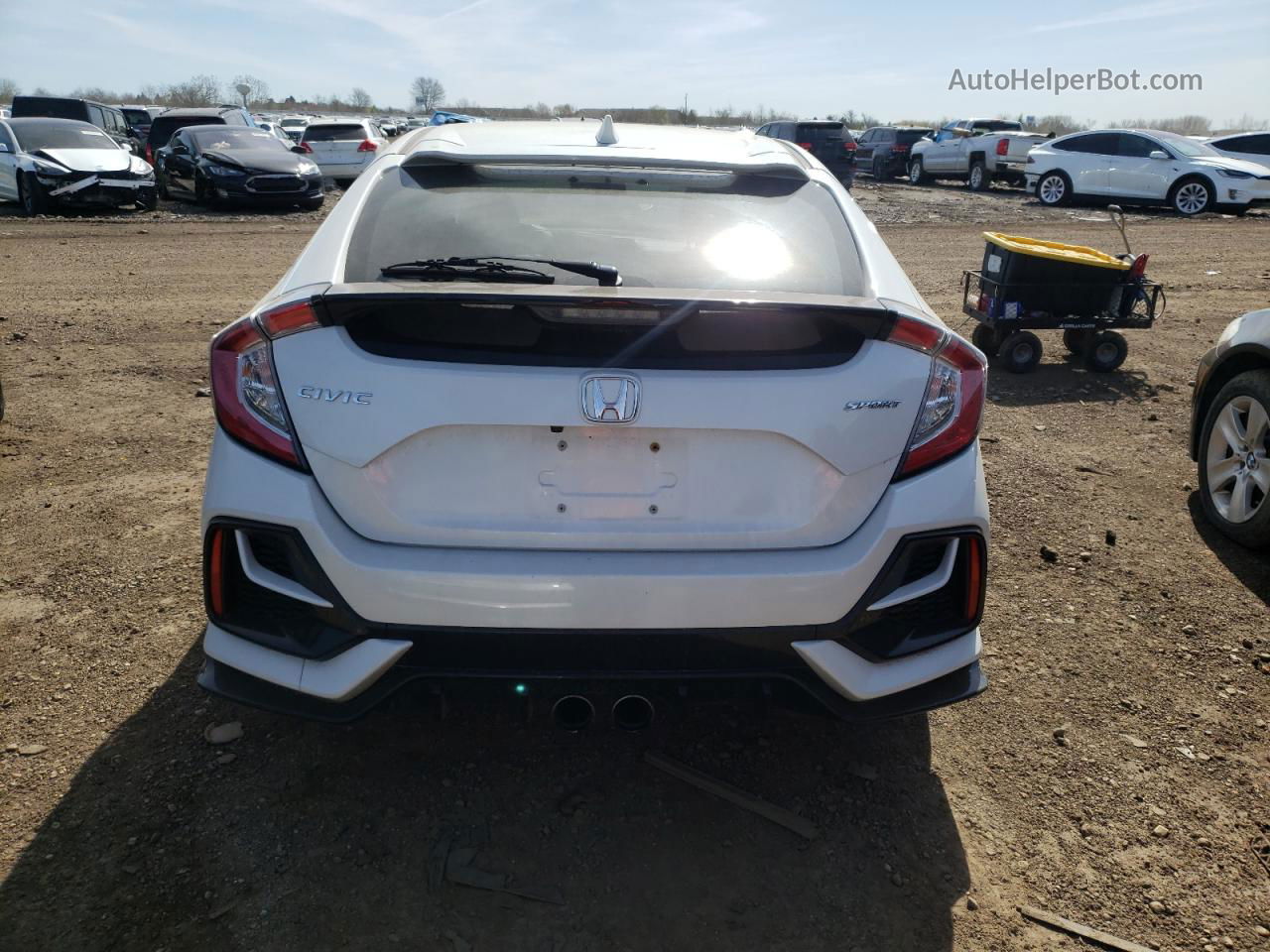 2020 Honda Civic Sport White vin: SHHFK7H47LU201662