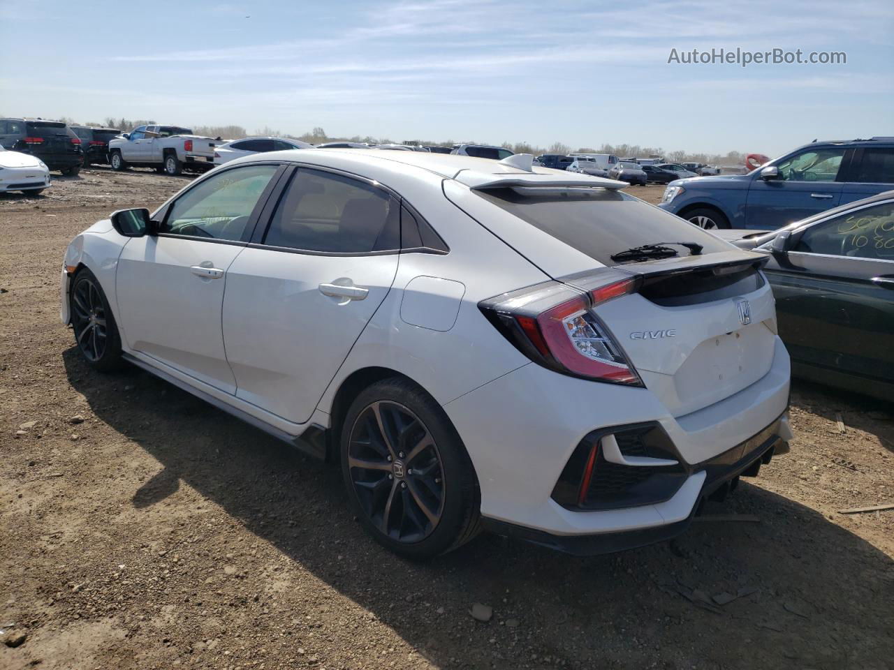 2020 Honda Civic Sport White vin: SHHFK7H47LU201662