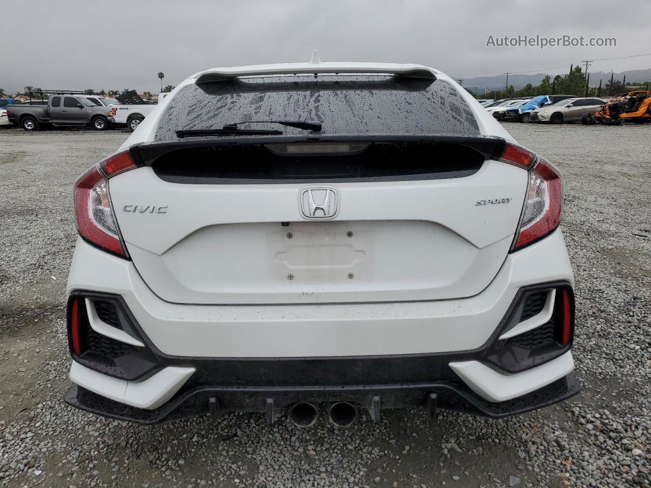 2020 Honda Civic Sport White vin: SHHFK7H47LU410965