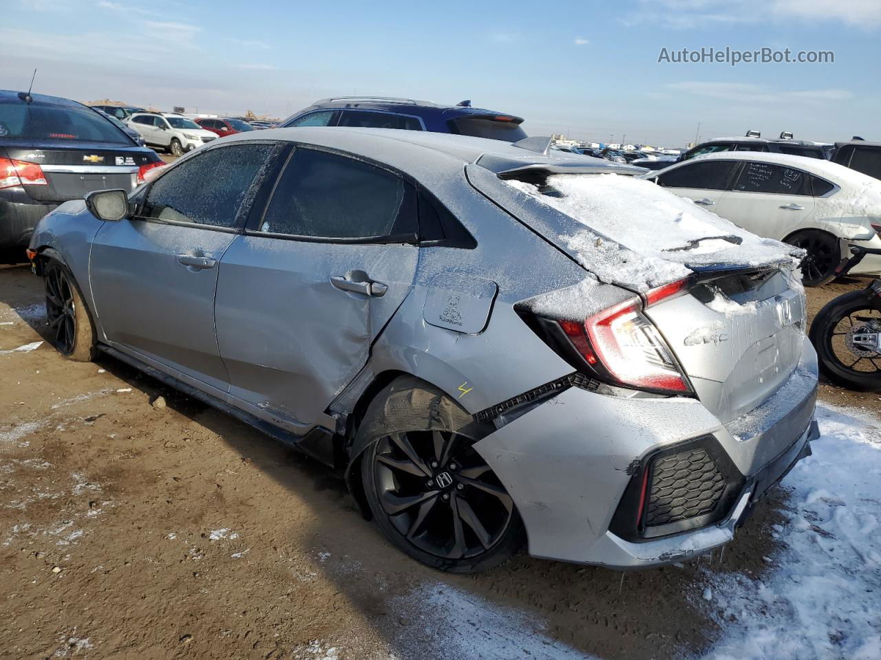 2019 Honda Civic Sport Silver vin: SHHFK7H48KU210353