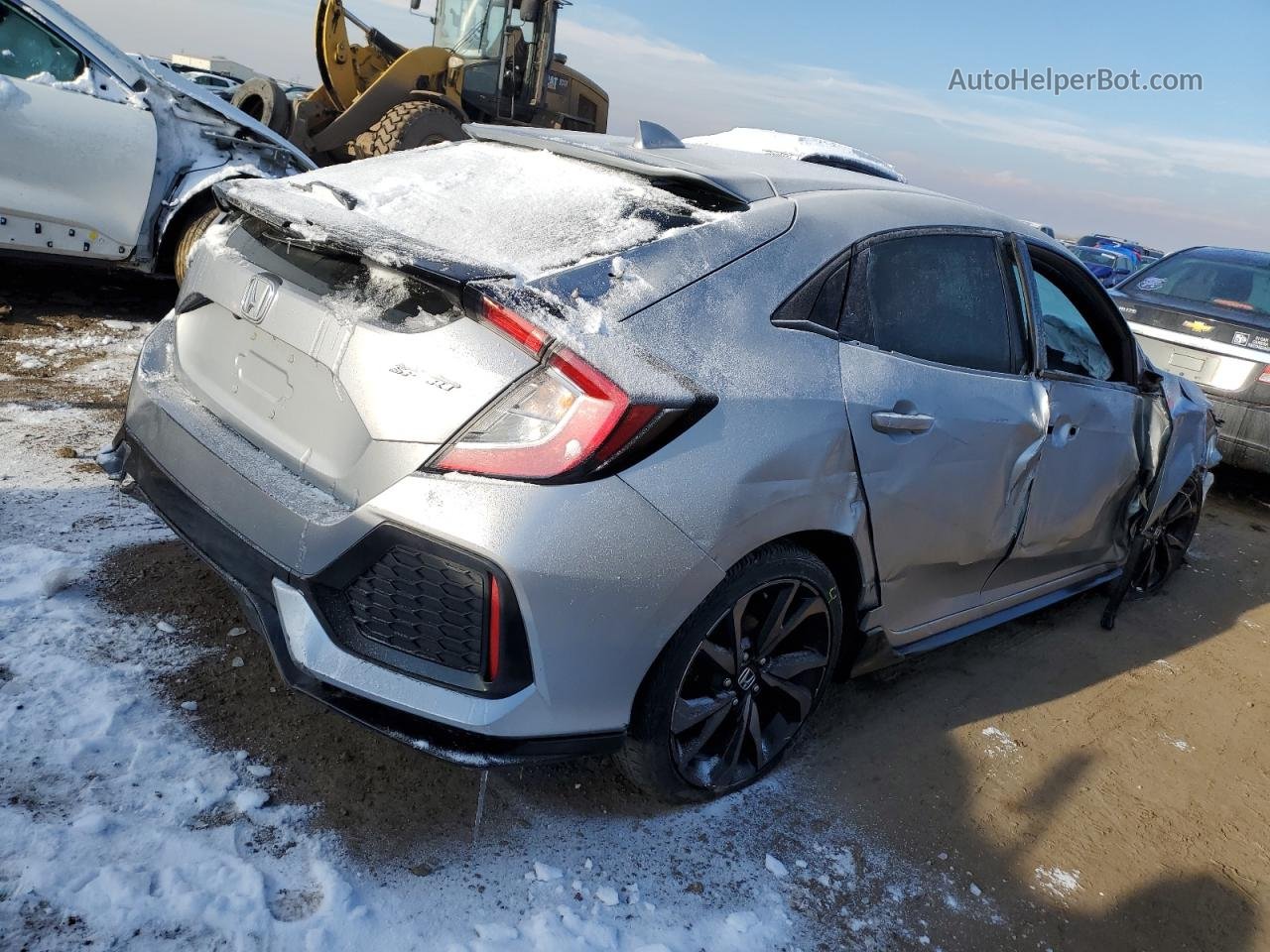 2019 Honda Civic Sport Silver vin: SHHFK7H48KU210353