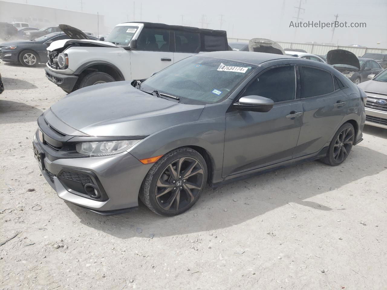 2019 Honda Civic Sport Gray vin: SHHFK7H49KU210636