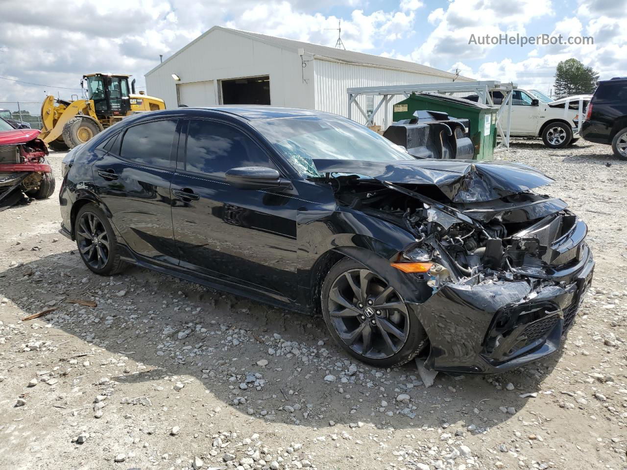 2019 Honda Civic Sport Black vin: SHHFK7H49KU219028