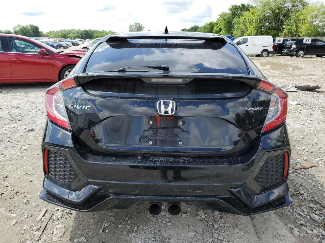 2019 Honda Civic Sport Черный vin: SHHFK7H49KU219028