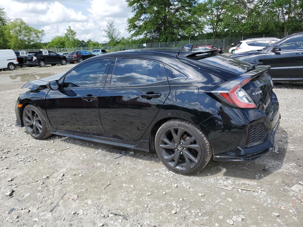 2019 Honda Civic Sport Черный vin: SHHFK7H49KU219028