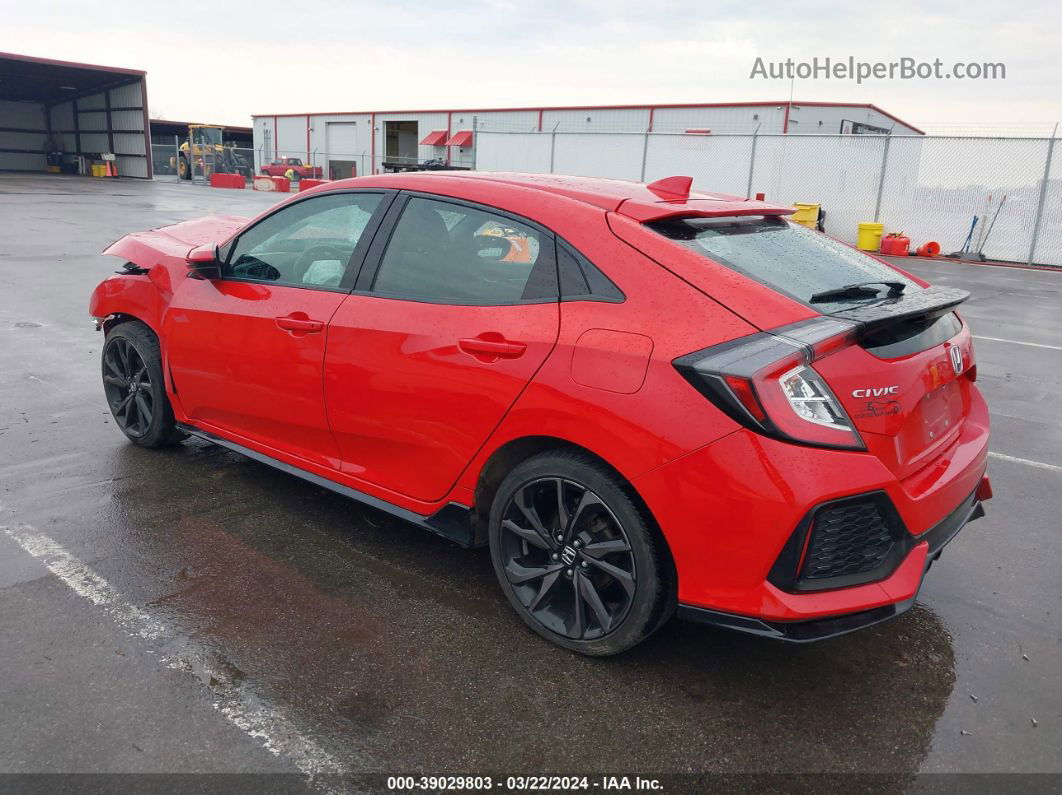 2017 Honda Civic Sport Red vin: SHHFK7H4XHU422244