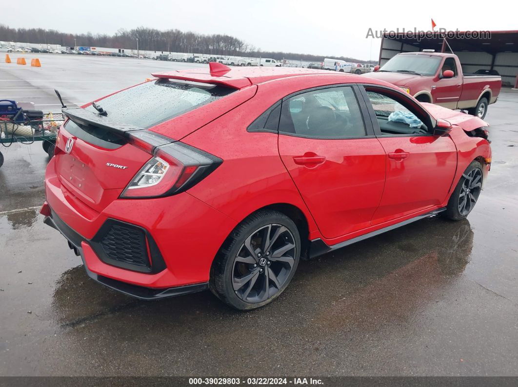 2017 Honda Civic Sport Red vin: SHHFK7H4XHU422244