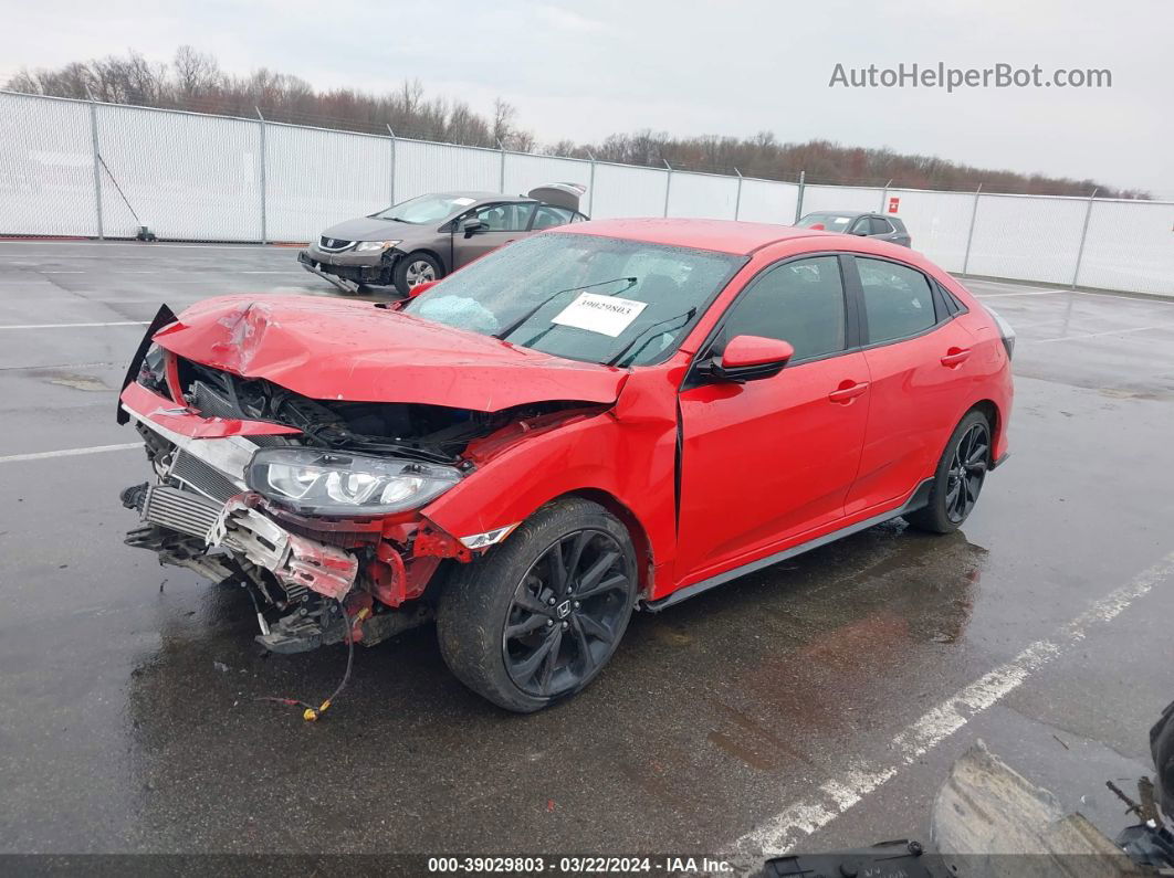 2017 Honda Civic Sport Red vin: SHHFK7H4XHU422244