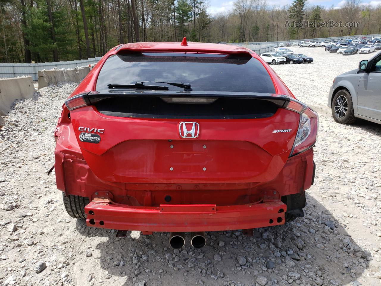 2019 Honda Civic Sport Red vin: SHHFK7H4XKU416192