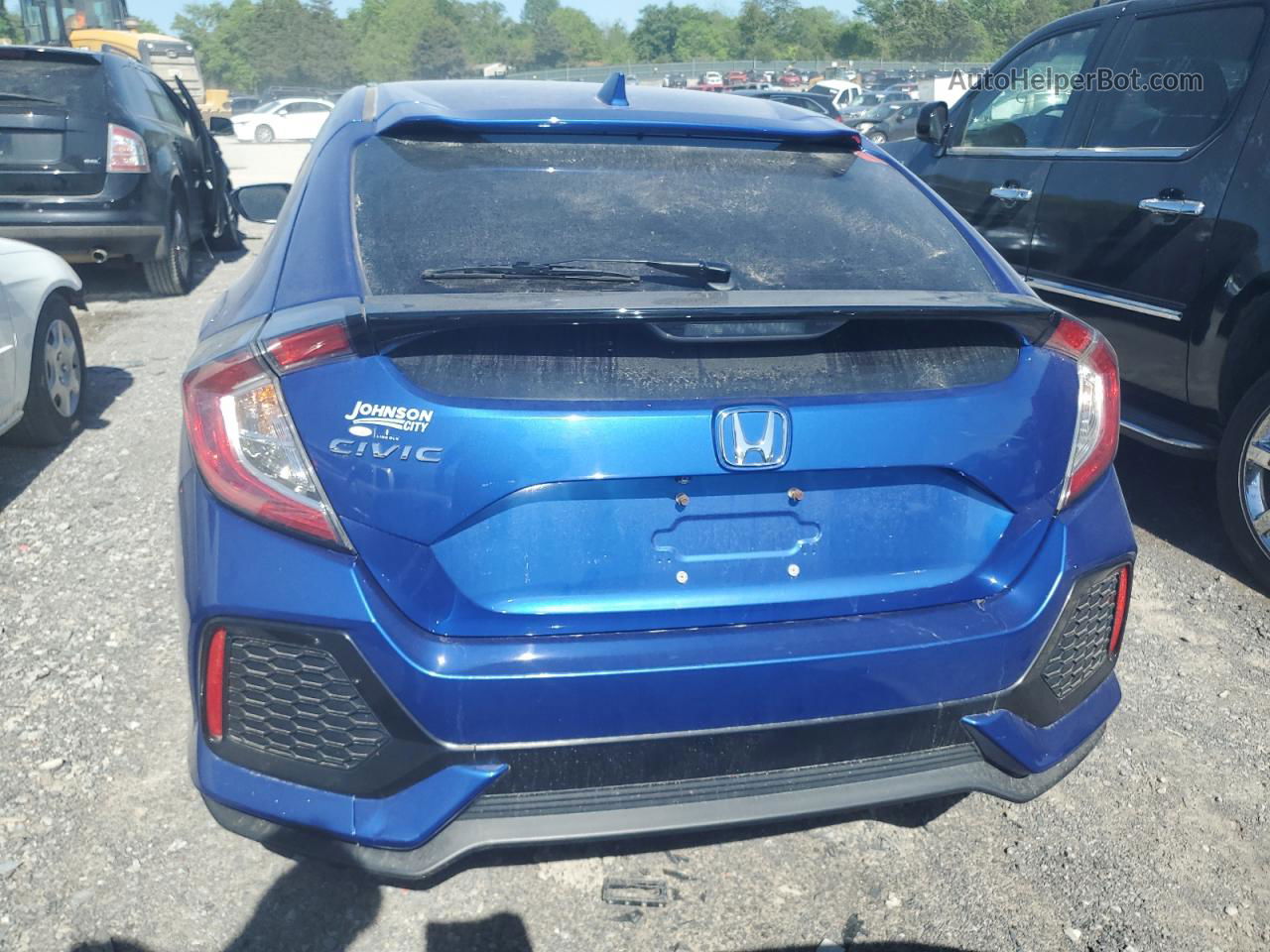 2017 Honda Civic Ex Blue vin: SHHFK7H50HU409768