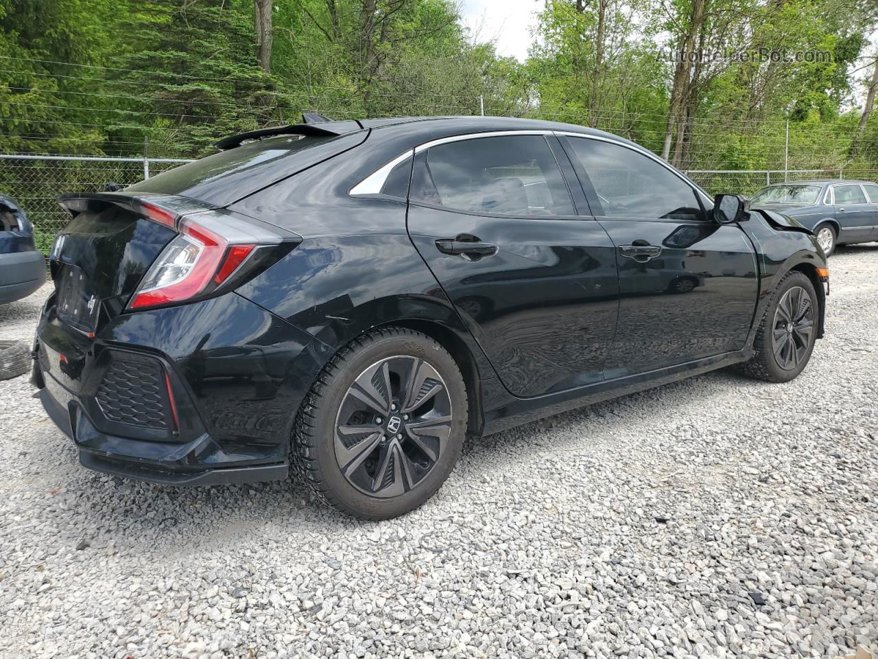 2017 Honda Civic Ex Черный vin: SHHFK7H52HU223651