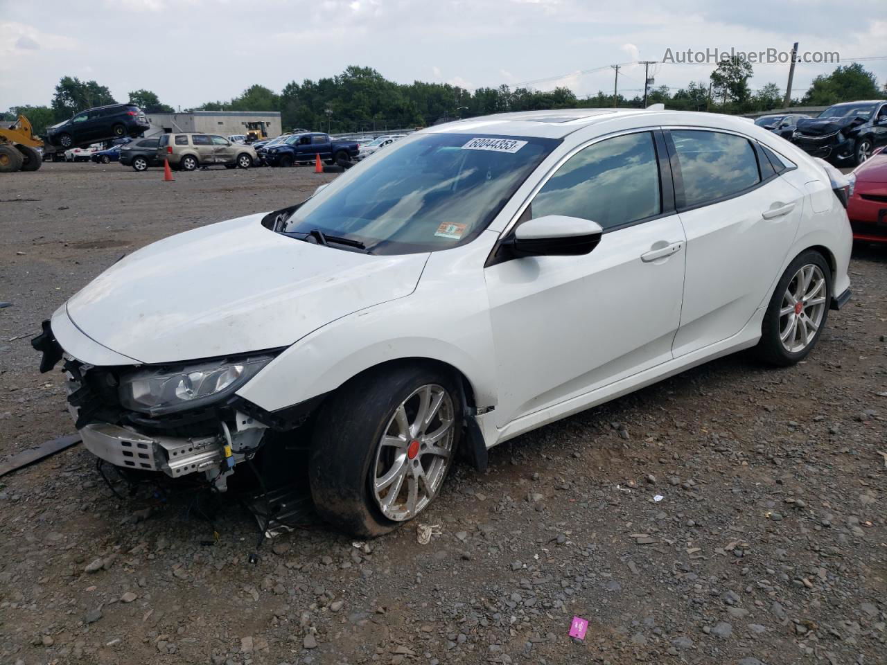 2017 Honda Civic Ex White vin: SHHFK7H55HU406011