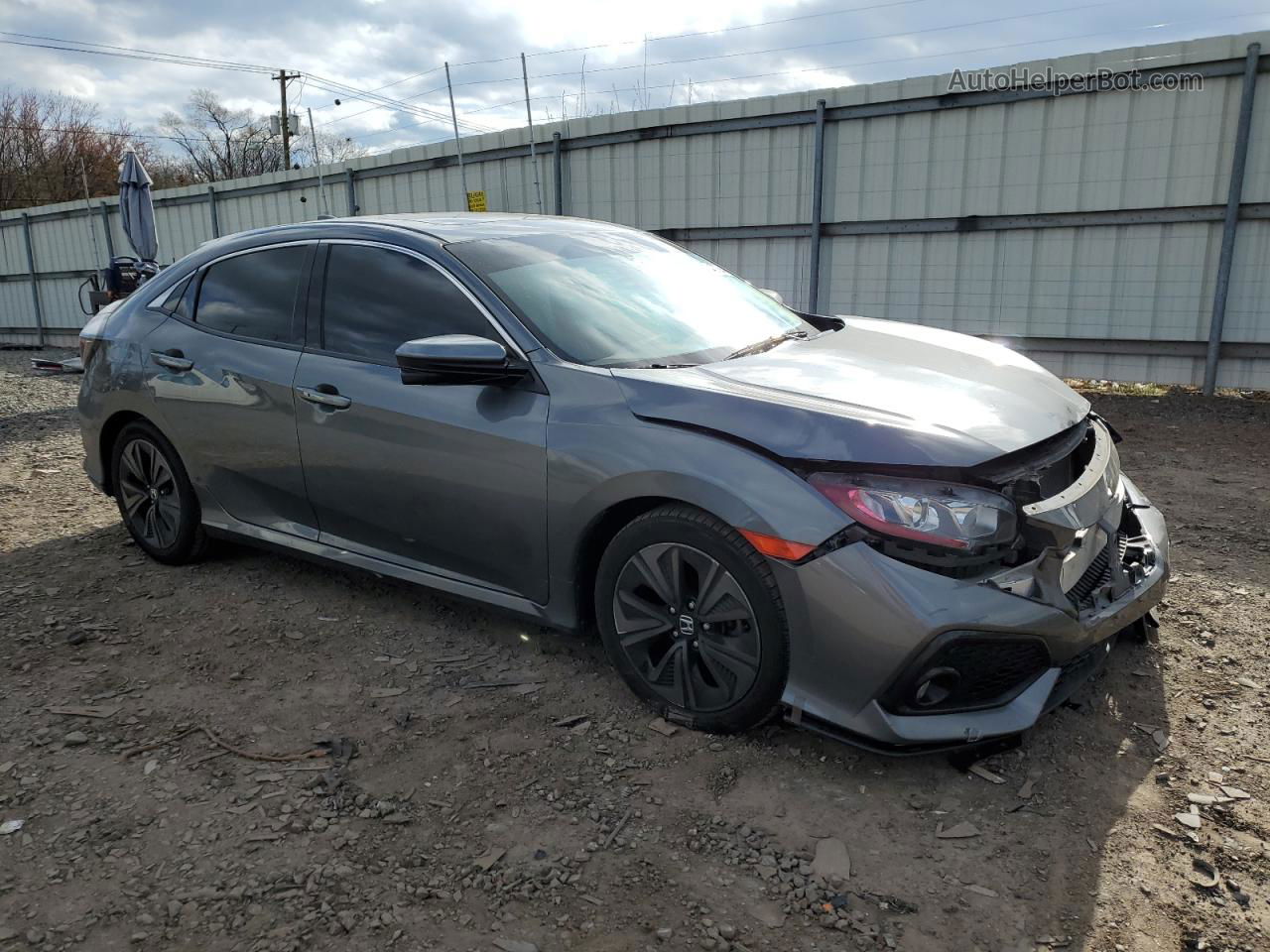 2017 Honda Civic Ex Серый vin: SHHFK7H56HU223670