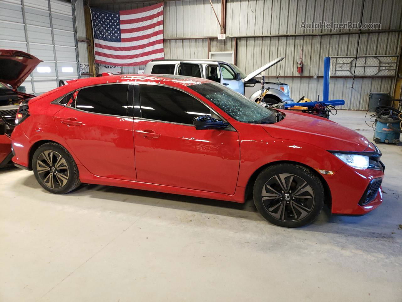 2017 Honda Civic Ex Red vin: SHHFK7H57HU222320