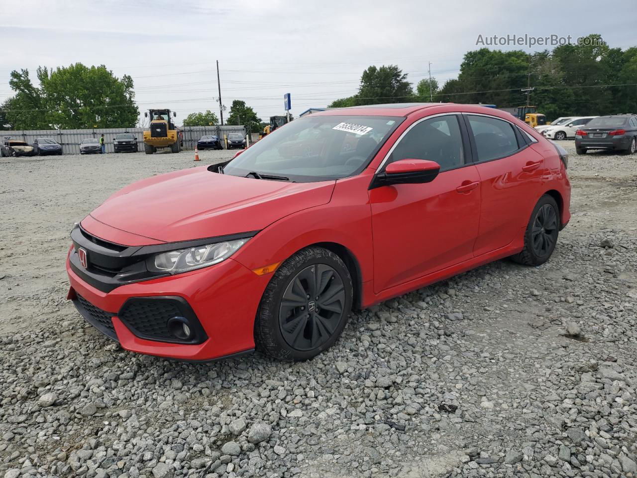 2017 Honda Civic Ex Red vin: SHHFK7H57HU422629