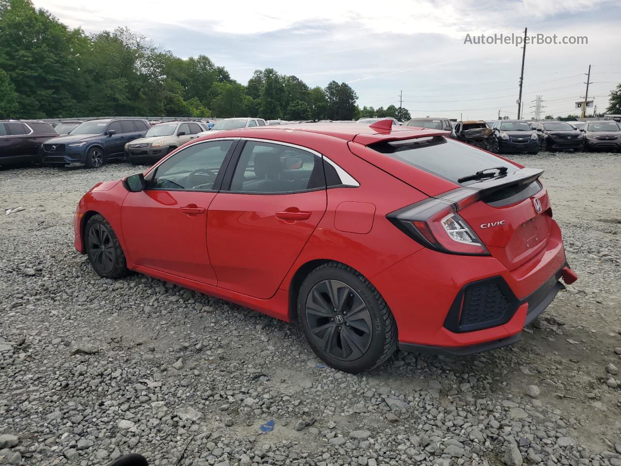 2017 Honda Civic Ex Red vin: SHHFK7H57HU422629