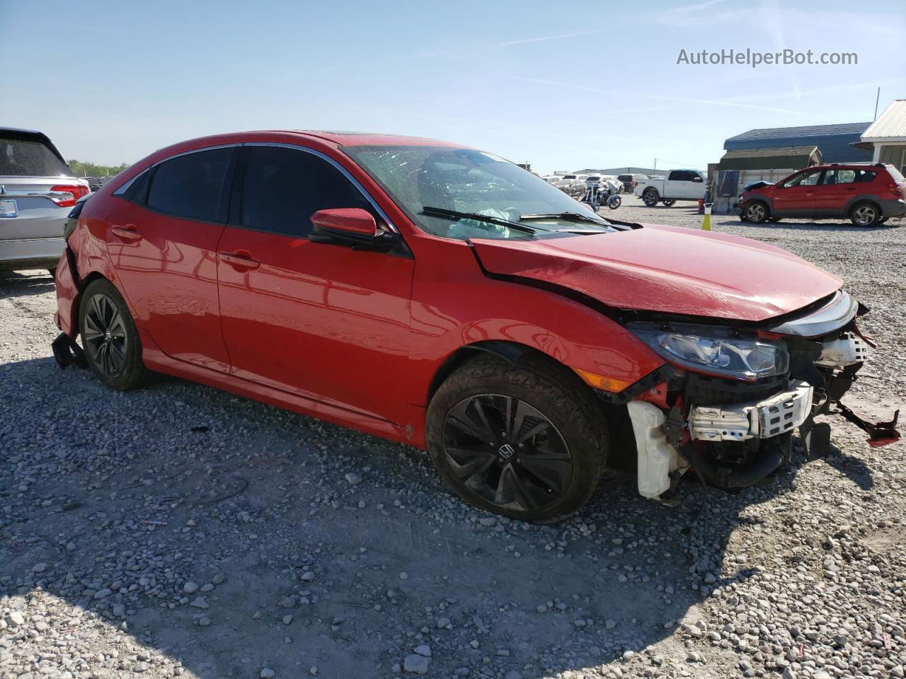 2017 Honda Civic Ex Red vin: SHHFK7H58HU226215